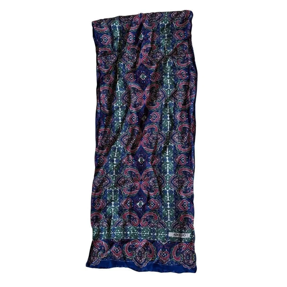 Adolfo Beautiful All Silk Scarf